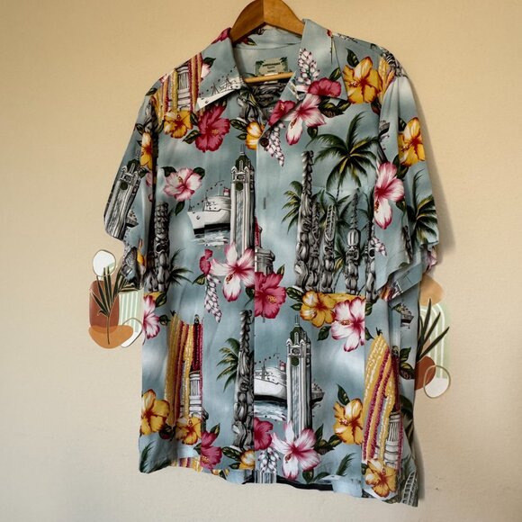 ORIGINAL VINTAGE KAMEHAMEHA HAWAIIAN MEN'S SHIRT - Picture 9 of 9